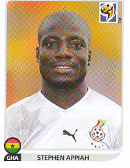 Stephen Appiah Ghana samolepka Panini World Cup 2010 #324